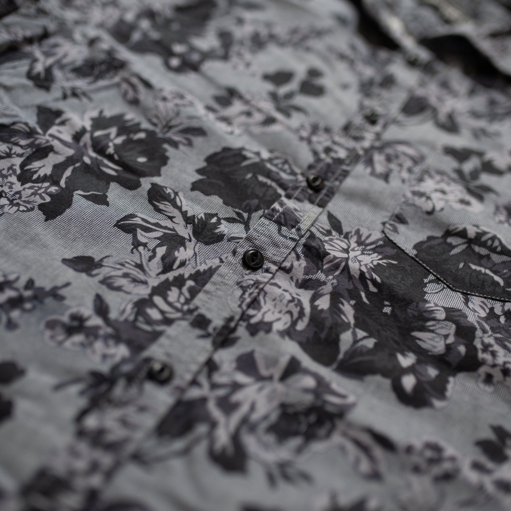 Rose Print Button Up - image 2